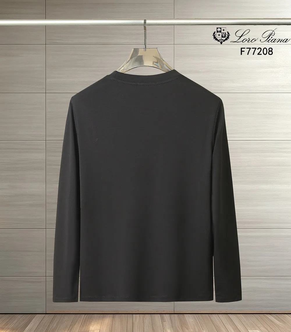 LP Early Autumn Exclusively for New Arrival Original Men's Round Neck Long Sleeve Long Velvet Double Mercerized Premium Customized High Version Fashion Versatile Hot Sale⚠️⚠️ Original Imported Pure Cotton Fabric Chest Logo Pattern Design Super Soft and Delicate Feeling Skin-Friendly and Comfortable Premium Boutique Replacing Factory's Fine Workmanship The Upper Body Is Great Men's Must-Have Item Complete with Three Standards Sizes M-4xl
